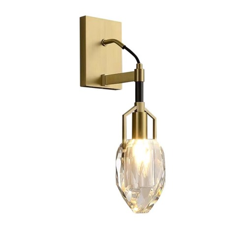Фото: Настенный светильник 8960-1W brass/clear - основной вид