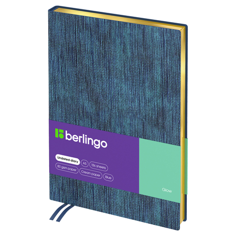 Ежедневник недатированный, А5, 136л., кожзам, Berlingo 