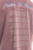 Футболка Boxraw Poetry In Motion Oversized Бордовый