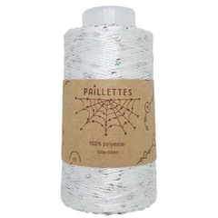 Paillettes на конусе 1000 (белый кристалл)