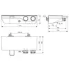 Ideal Standard Ceratherm S200 A7330AA Настенный термостатический смеситель для ванны/душа