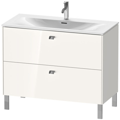 Duravit Brioso BR451302222 Тумба напольная под раковину # 234410, 2 ящика, 685x1020x479мм, цвет White High Gloss фото