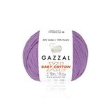 Пряжа Gazzal Baby Cotton XL 3414 светло-фиолетовый