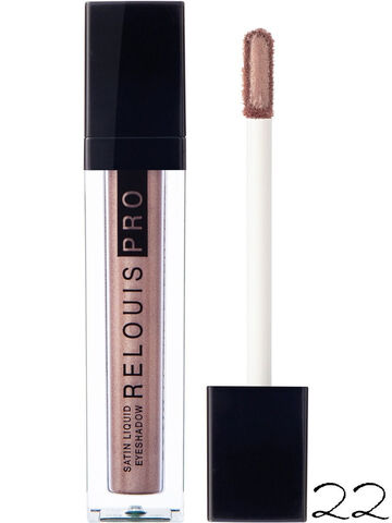 Satin Liquid Eyeshadow Тени жидкие сатиновые т.22 Bronze N'Rose Relouis