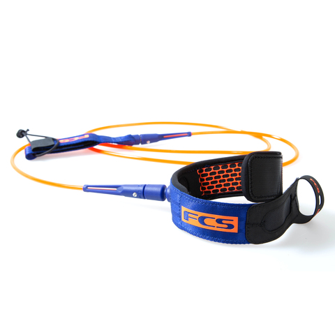 FCS 8' All Round Essential Leash Blood Orange/Navy
