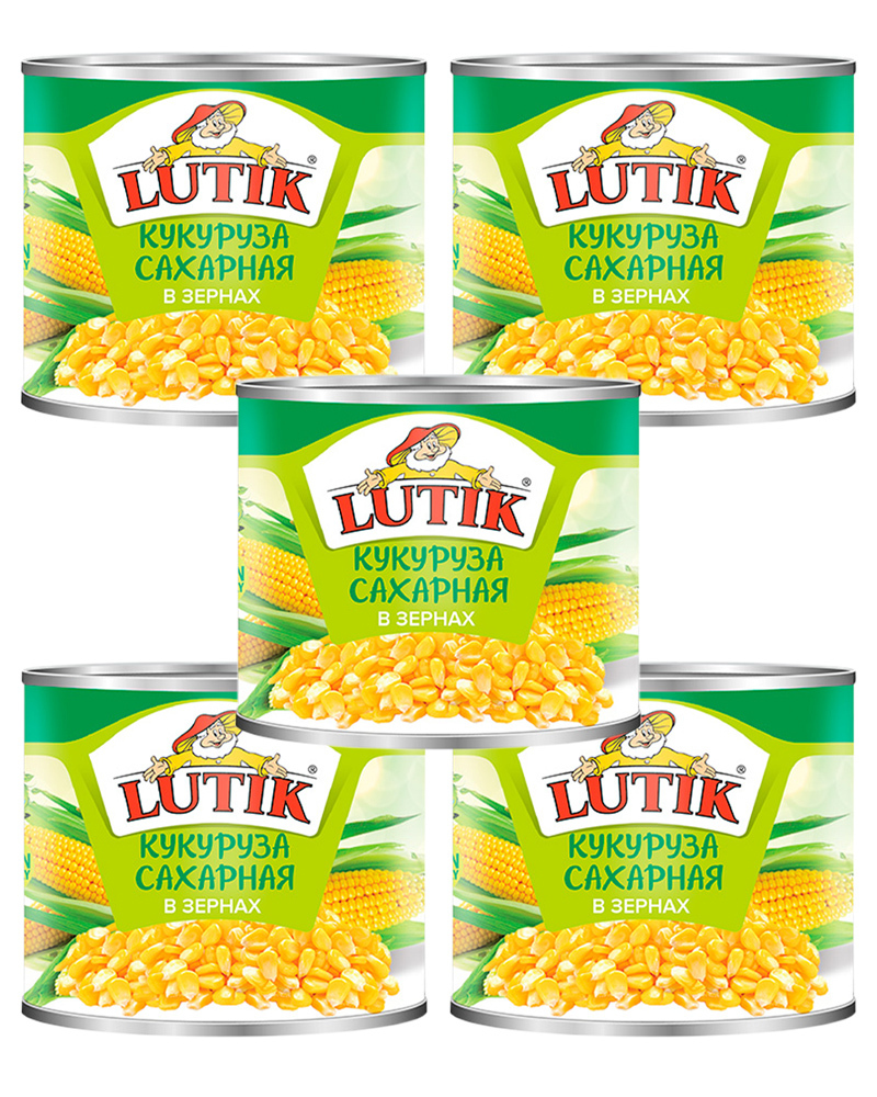 Кукуруза отборная Lutik, 425 мл. - 5 шт