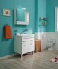 Aquanet 287670 Тумба с раковиной Верона 75 белый (напольная 1 ящик 2 дверцы, раковина Aquanet) (287670)