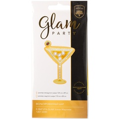 Шар К Фигура, Бокал Мартини, Glam/Глам, Золото, 49