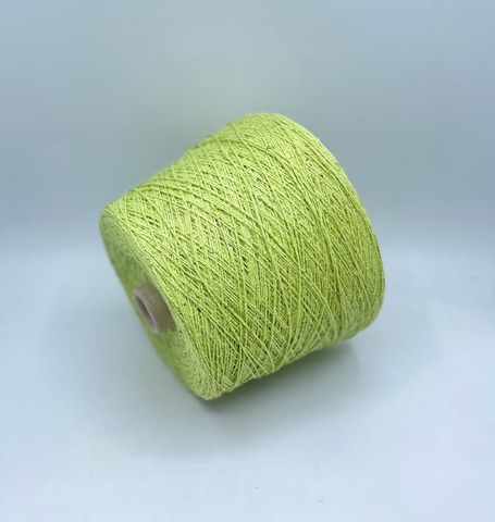 Filati Buratti (пр.Италия),art.Seta bourette, 400м/100гр,100%Буретный шелк ,цвет -Зеленое яблоко,твидовый, арт.33338