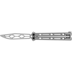 Фото Тренировочный складной нож балисонг Kershaw Lucha, сталь 14C28N, рукоять нержавеющая сталь