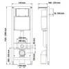 Berges 43384 Комплект : инсталляция АТОМ кнопка хром глянец, унитаз VITA Rimless 49 см, сиденье дюропласт микролифт, быстросъём