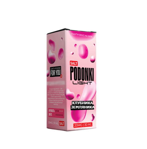 Жидкость PODONKI LIGHT Salt 2% 30 ml - Клубника Земляника