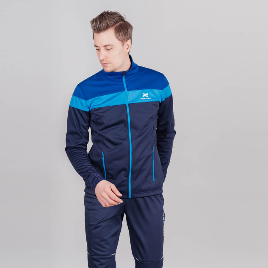 Утепленный лыжный костюм мужской Nordski Drive Active blueberry-black - 2