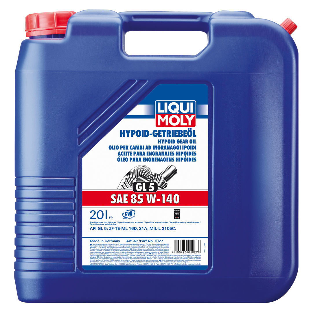 Трансмиссионное масло Liqui Moly Hypoid Getriebeol GL-5 85W140 минеральное 20л