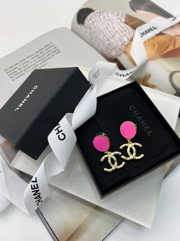 Серьги розовые Chanel