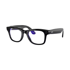 Умные очки Ray-Ban Wayfarer Shiny Black / Clear, 155 - 53