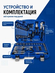 Набор инструмента универсальный КОБАЛЬТ 1/2