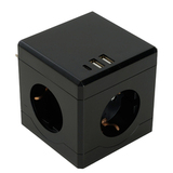 Разветвитель сетевой 3-местный 250В 16A 2хUSB A+Type C черный — фото 4