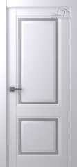 Дверь Аурум 2 / Цвет Эмаль белый / Мателюкс белый каленый / Двери Belwooddoors