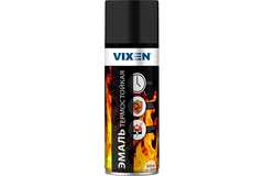 Эмаль термостойкая Vixen черная (520мл) аэрозоль