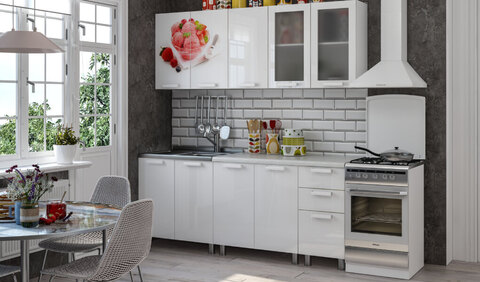 кухонный гарнитур АЙС-КРИМ 2,0 м