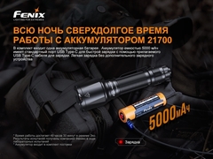 Фонарь Fenix TK22 TAC 2800lm аккумуляторный
