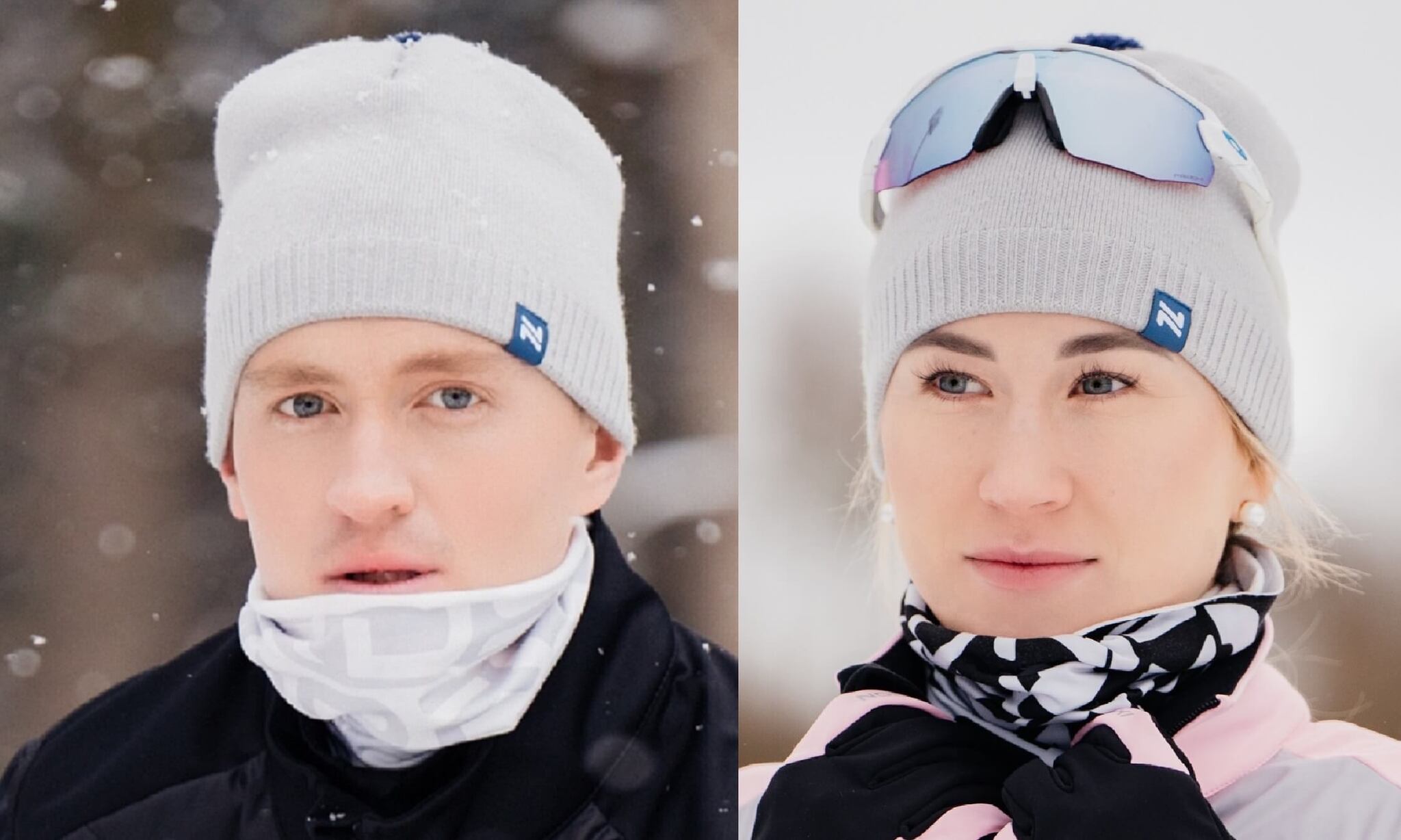 Лыжная шапка Nordski Sport illusion blue - 10