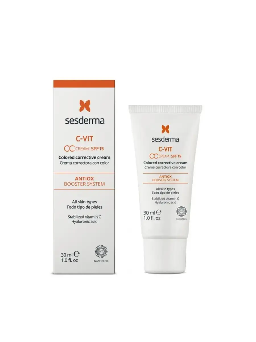 Крем корректирующий тон C-Vit CC cream SPF15, 30 мл
