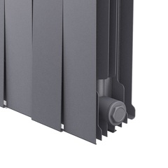Royal Thermo PianoForte 200 Silver Satin, 18 секций - радиатор биметаллический