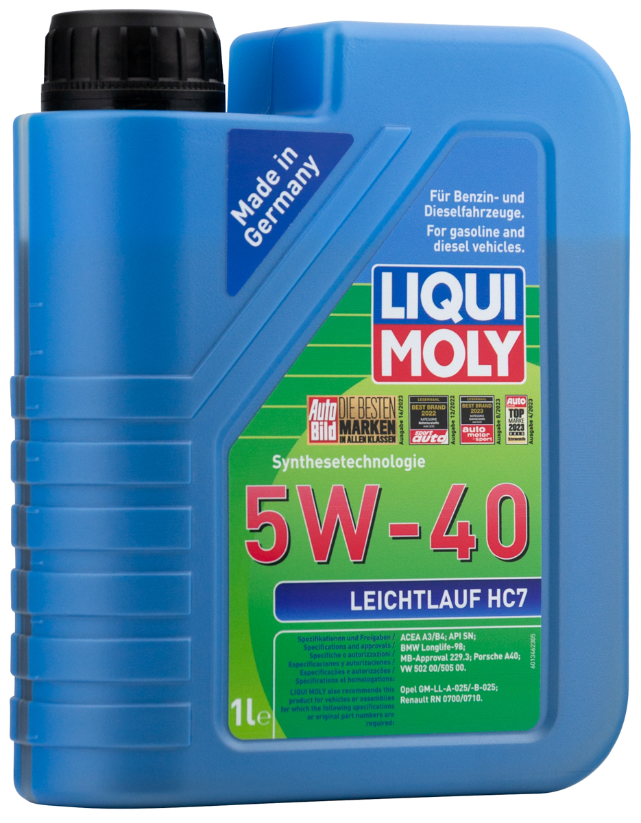 Моторное масло Liqui Moly Leichtlauf HC 7 5W40 hc-синтетическое 1л