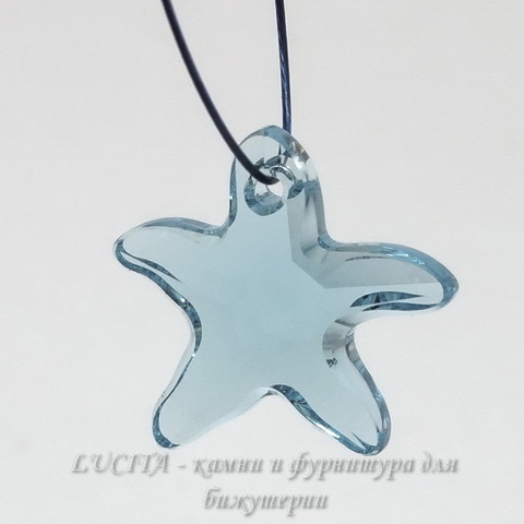 6721 Подвеска Сваровски Морская Звезда Aquamarine (16 мм)