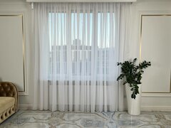 Тюль INVA с утяжелителем 250х300/белый