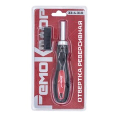 Отвёртка реверсивная с битами 1/4