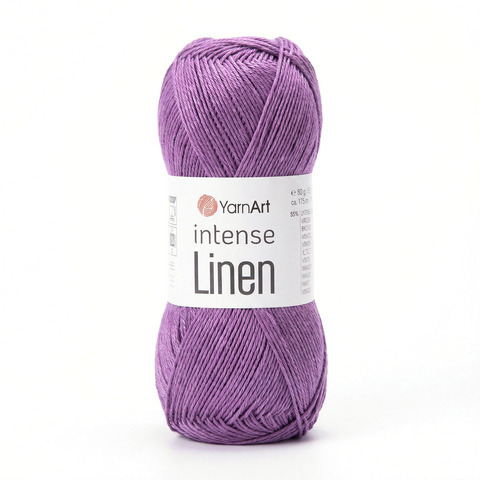 Пряжа YarnArt Intense Linen 4112 темно-лиловый