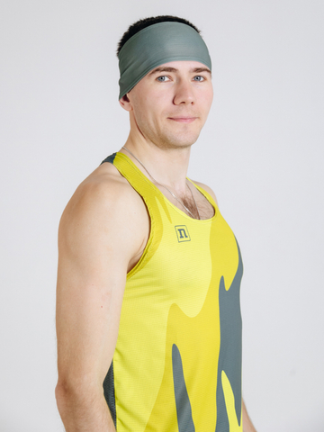 Беговая майка Noname Free Running Top 25 UX grey-yellow