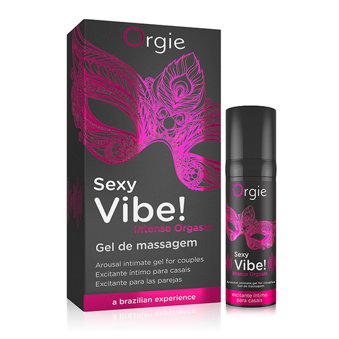 Жидкий вибратор Orgie Sexy Vibe Intense Orgasm с эффектом вибрации, 15 мл