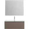 BelBagno UNO-1000-1C-SO-СO База под раковину подвесная с фрезерованными ручками по всей длине фасада с одним выкатн. ящ., Бежевый матовый, 1000x455x350