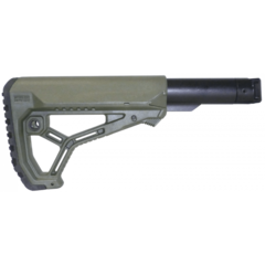 Телескопический складной приклад для САЙГИ/AK-74M/АК-100-ые серии GL-CORE, зеленый, Fab Defense