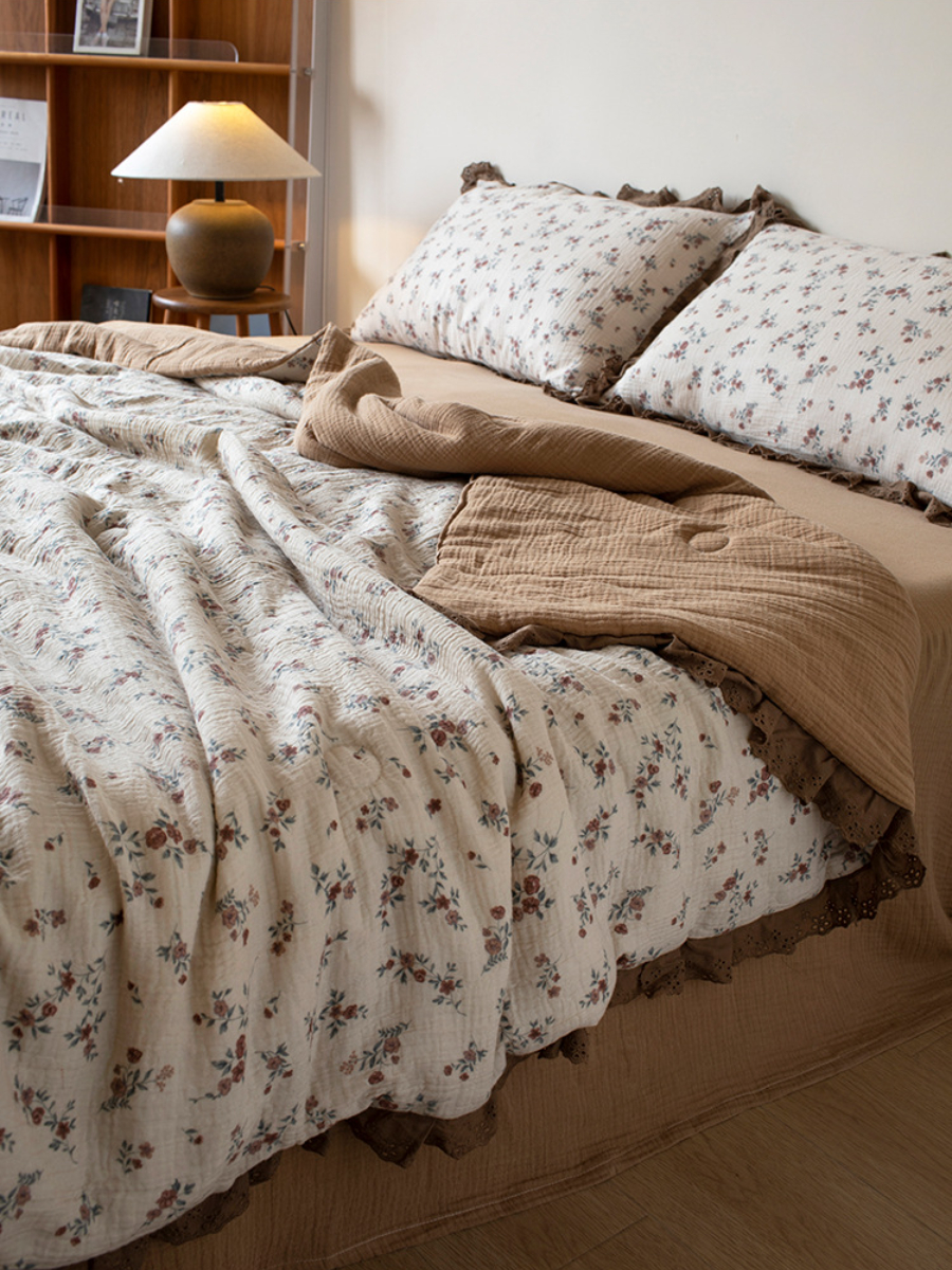 Одеяло-покрывало муслиновое «Корица», 150х200 см
