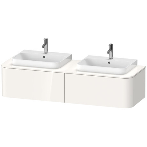 Duravit Happy D.2 Plus HP4946B2222 Тумба подвесная 354x1600x550мм 2 ящика, DX, цвет: белый глянцевый