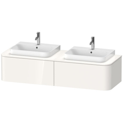 Duravit Happy D.2 Plus HP4946B2222 Тумба подвесная 354x1600x550мм 2 ящика, DX, цвет: белый глянцевый фото