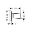 Hansgrohe Logis 71970000 Вентиль запорный