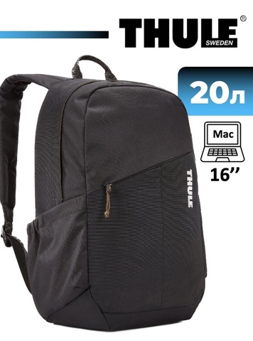 Картинка рюкзак городской Thule notus backpack 20l Black - 1