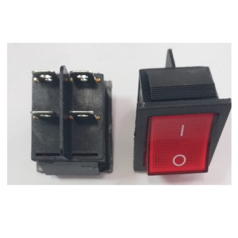 Кнопка 30А 250VAC   KCD4-201N-B VALEX