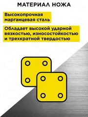Нож сменный двухзаходного шнека DDE 250 мм (пара) (772-975)
