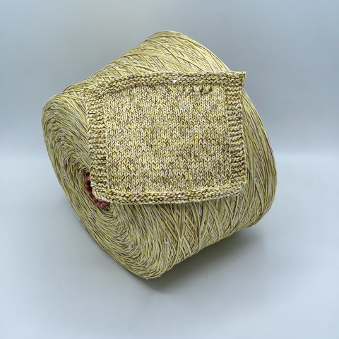 Авторская смотка, 208м, Лен, Полиэстер(пайетка), Хлопок, Мультиколор, 41194