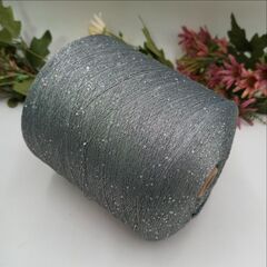 Sequin Lurex люрекс с пайеткой 3000м/100гр 008 Свинцовый, пайетка галографическая