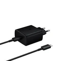 Сетевое зарядное устройство Samsung EP-TA845, USB-C + кабель Type-C, 45Вт, Black (Черный)
