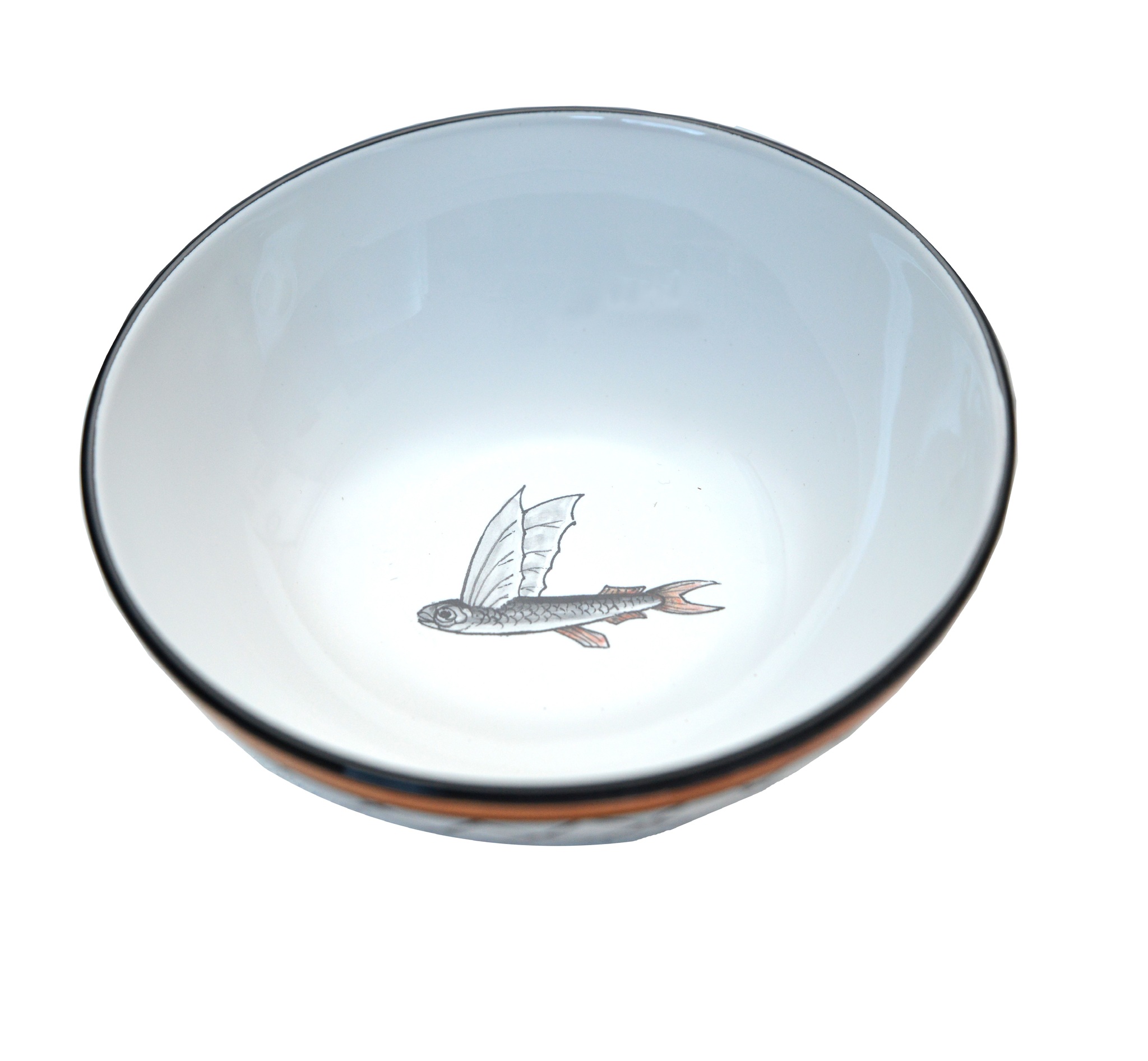 Set 4 bowls Flying Fish collection