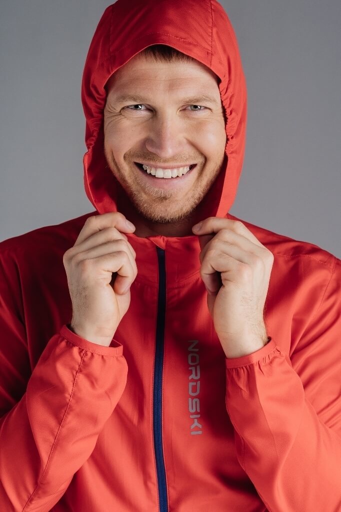 Nordski Run Motion костюм для бега мужской Red-Black - 3